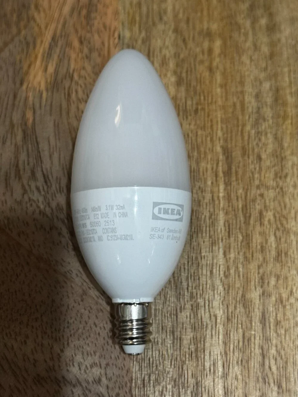 IKEA TRÅDFRI LED Chandelier Bulb E12 450 Lumens, Dimmable, White Spectrum